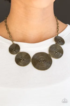 Paparazzi - Deserves A Medal - Brass Urban Necklace