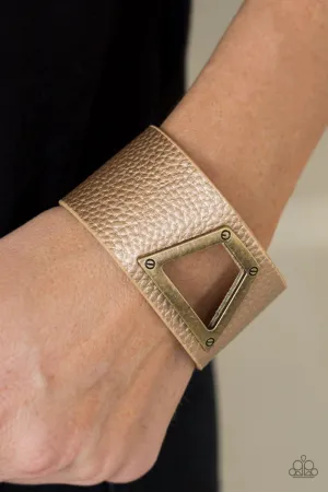 Paparazzi - Power Play - Brass Urban Bracelet