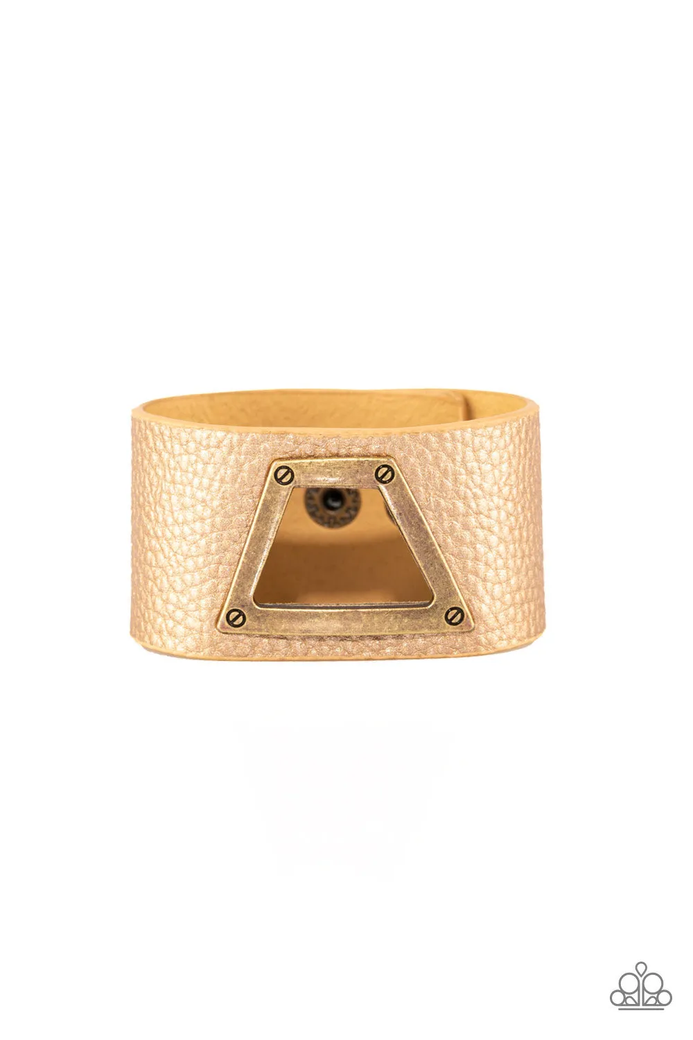 Paparazzi - Power Play - Brass Urban Bracelet