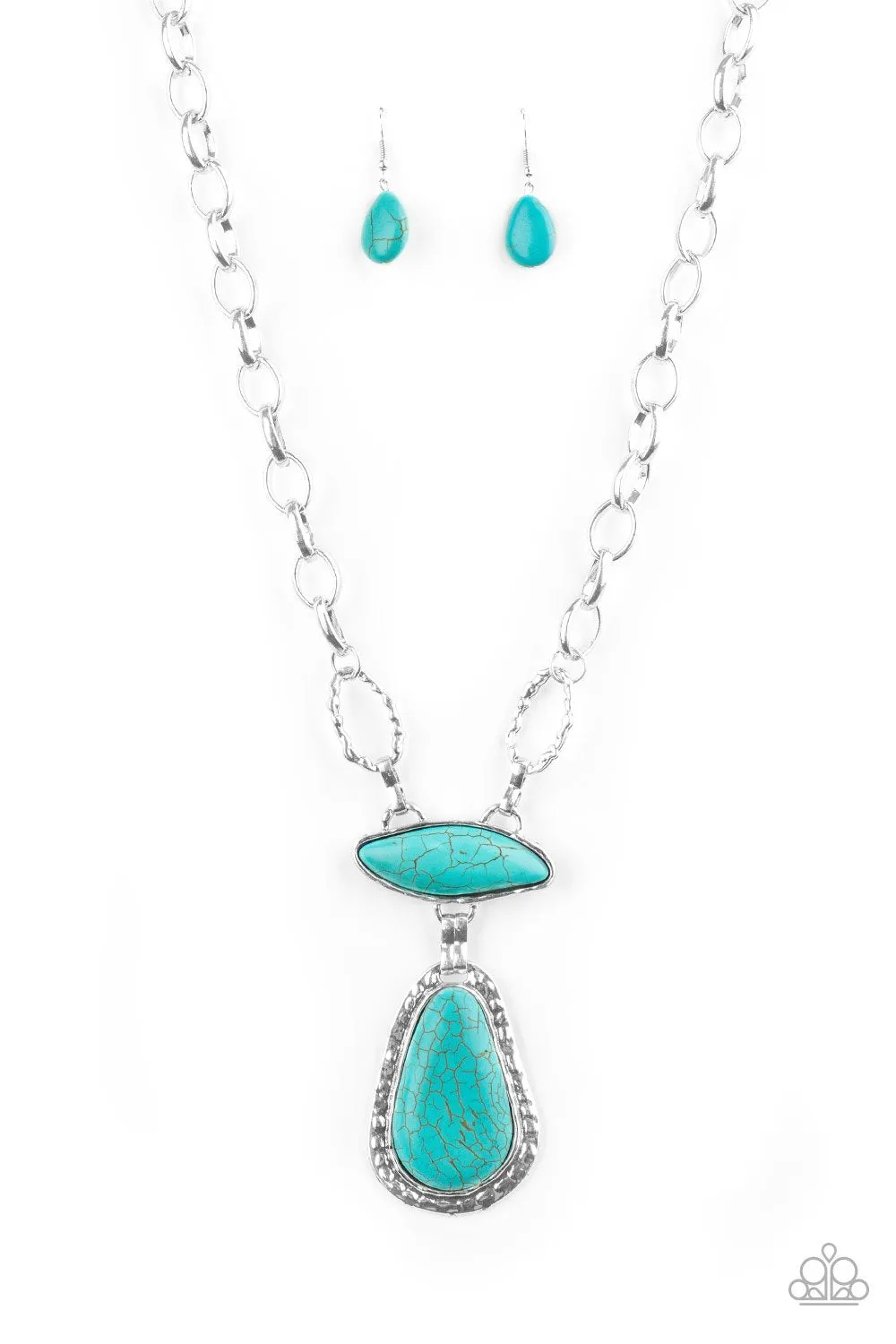 Paparazzi -Rural Rapture - Blue Necklace
