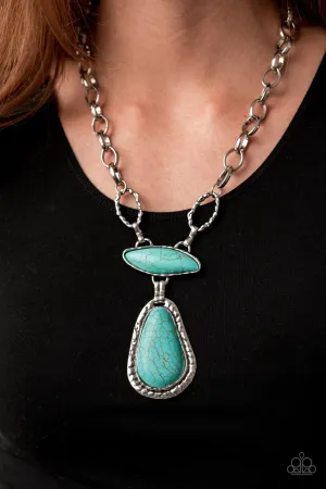 Paparazzi -Rural Rapture - Blue Necklace