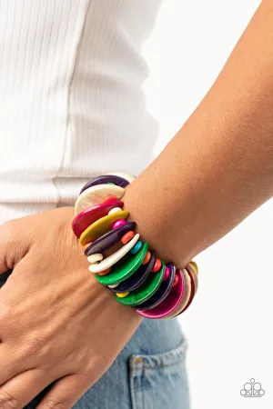 Paparazzi - Tropical Tiki Bar - Multi  Wood Bracelet
