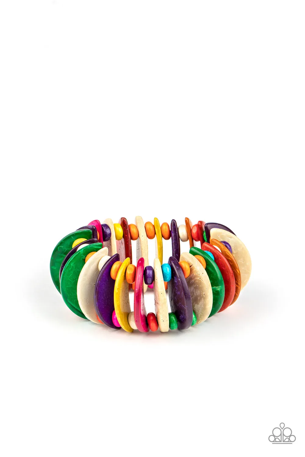 Paparazzi - Tropical Tiki Bar - Multi  Wood Bracelet