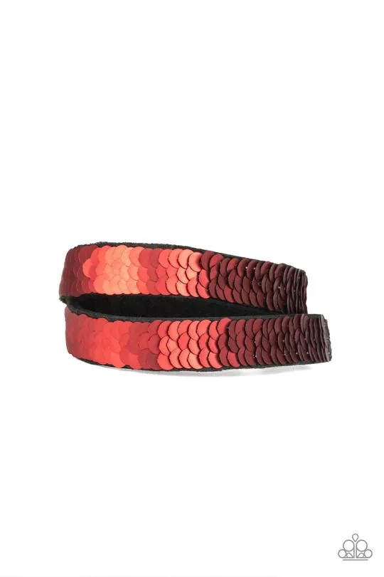 Paparazzi - Under The SEQUINS - Brown Bracelet