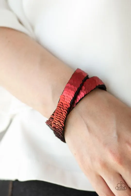 Paparazzi - Under The SEQUINS - Brown Bracelet
