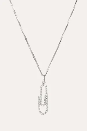 Paper Clip Necklace (Silver)