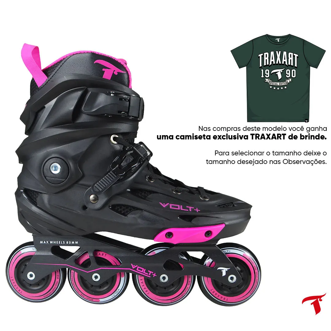 Patins Volt   2.0 Rosa - 80mm ABEC-9