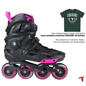 Patins Volt   2.0 Rosa - 80mm ABEC-9