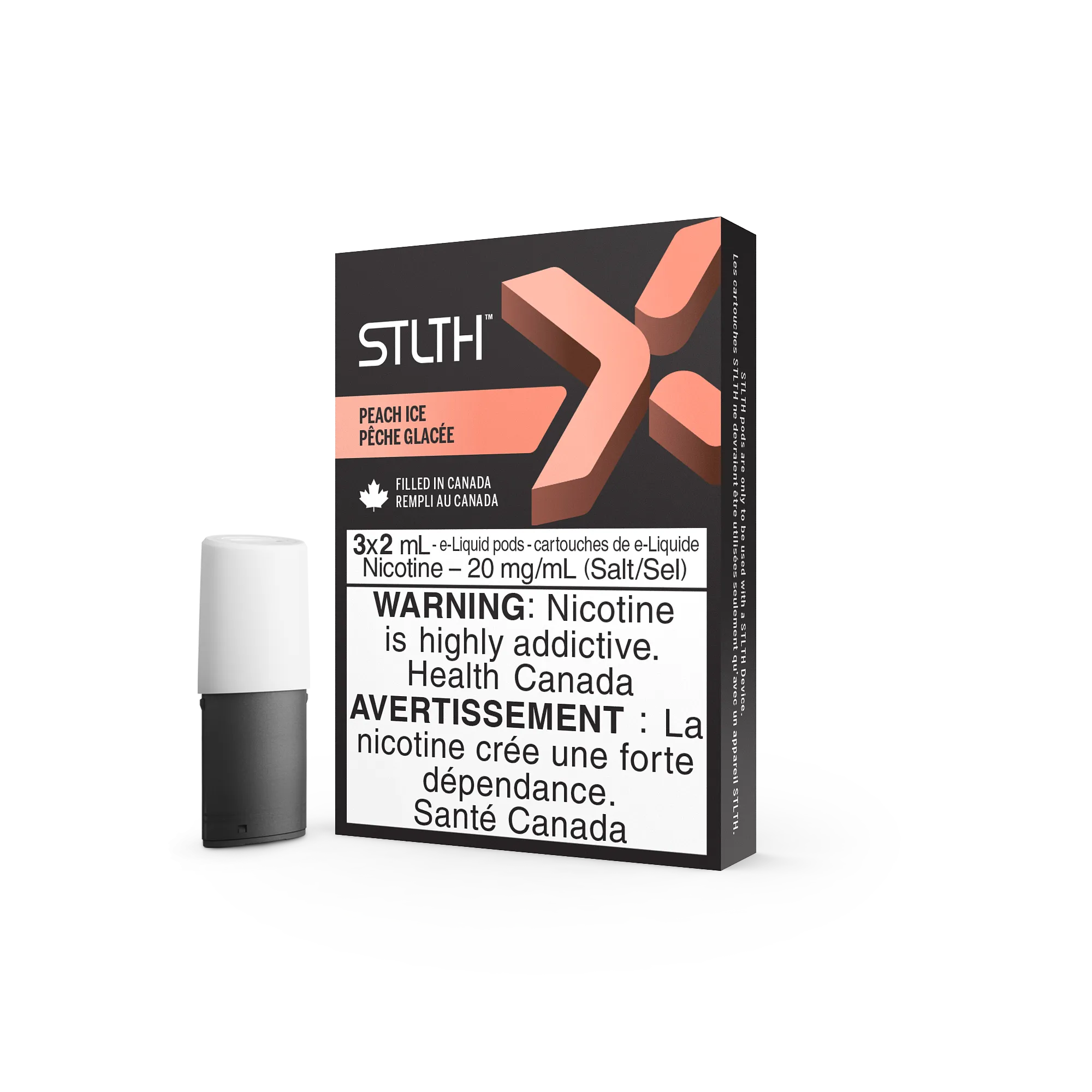 Peach Ice STLTH X Pods