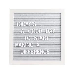 Pearhead Letterboard Set - White and Grey