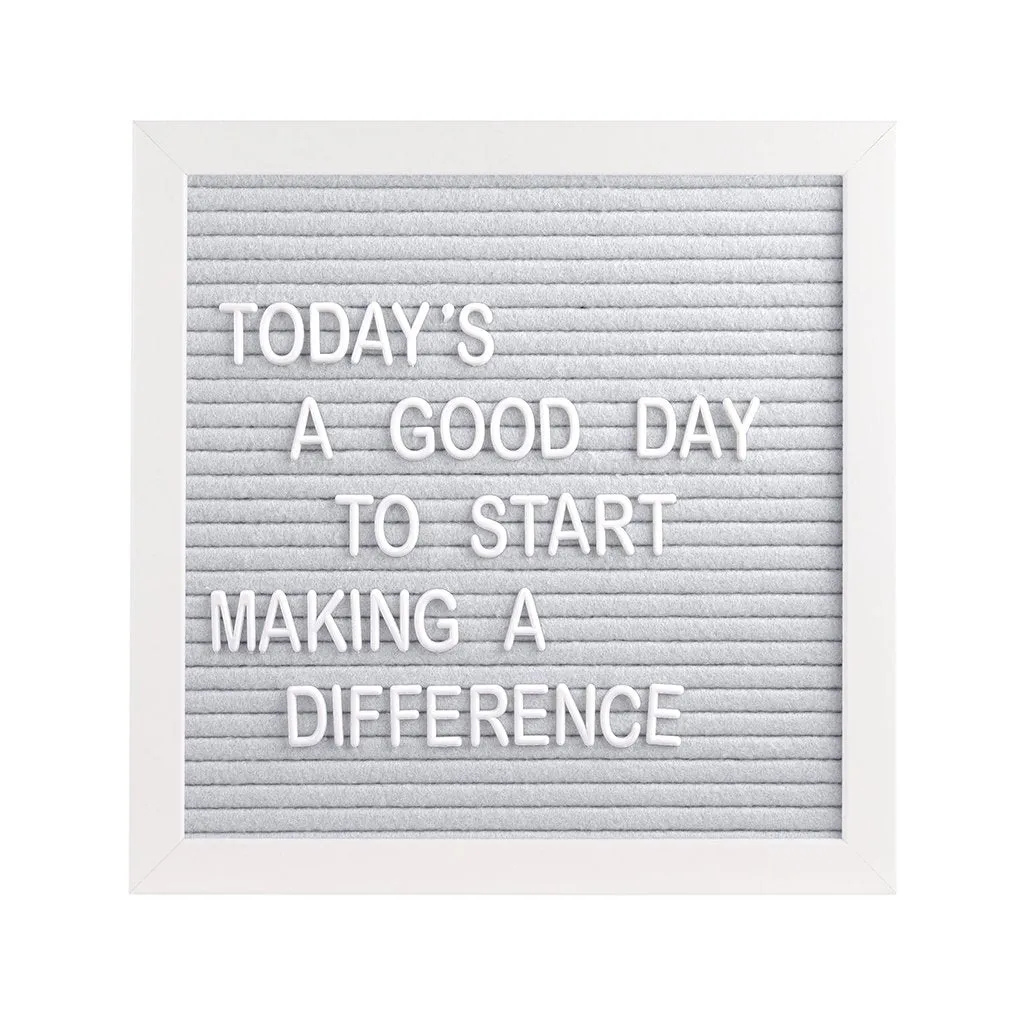 Pearhead Letterboard Set - White and Grey