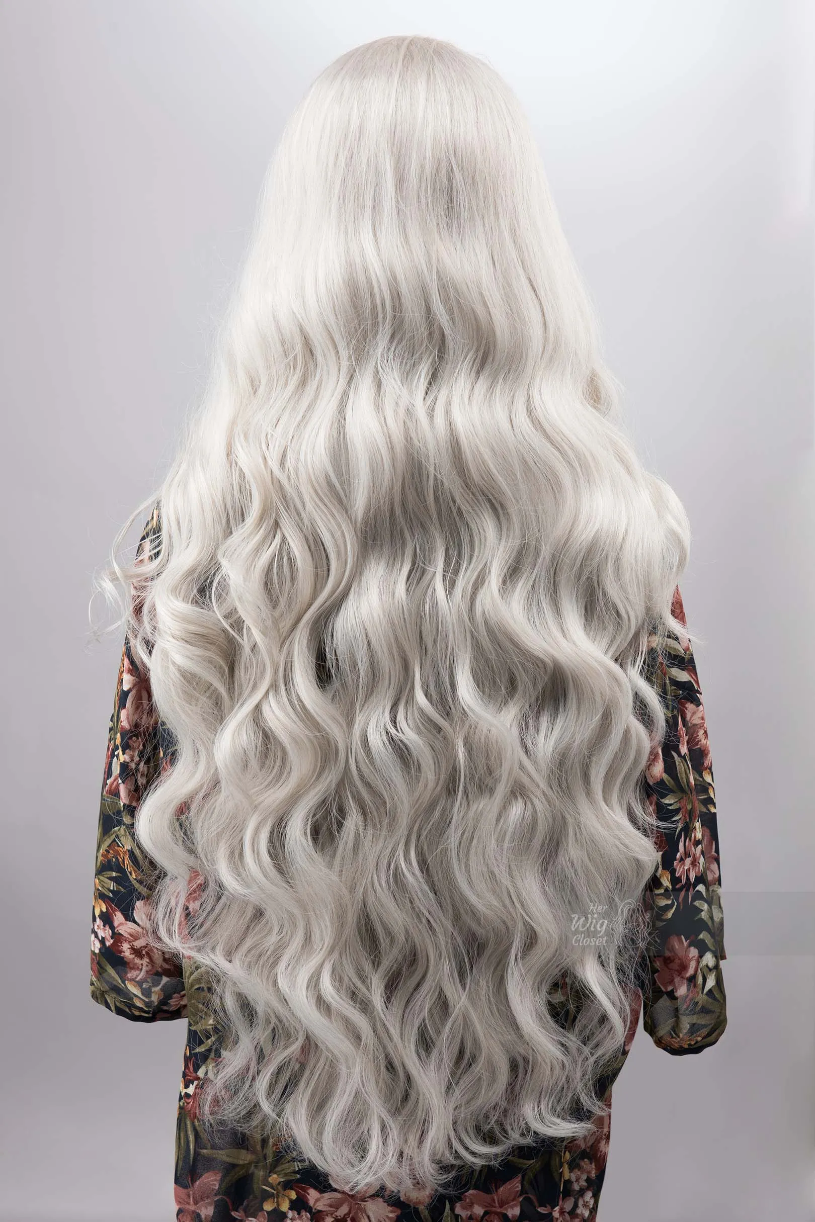 Pearl White Silver Gray Lace Top Wig Daenerys Orla