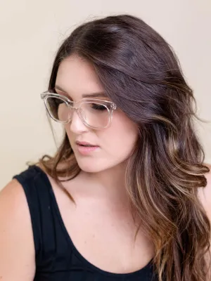 Peepers To The Max Blue Light Reading Glasses - Clear