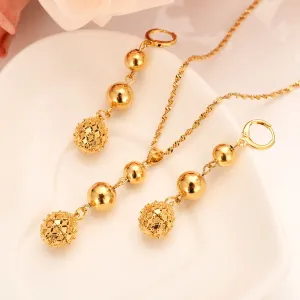 Pendant Necklace and Drop Earrings