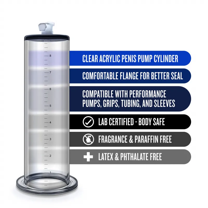 Performance – 9 Inch X 2.25 Inch Penis Pump  Cylinder – Clear