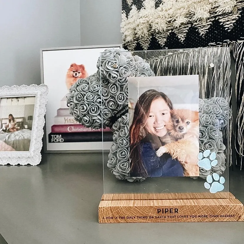 Personalized Acrylic & Wood Picture Frame