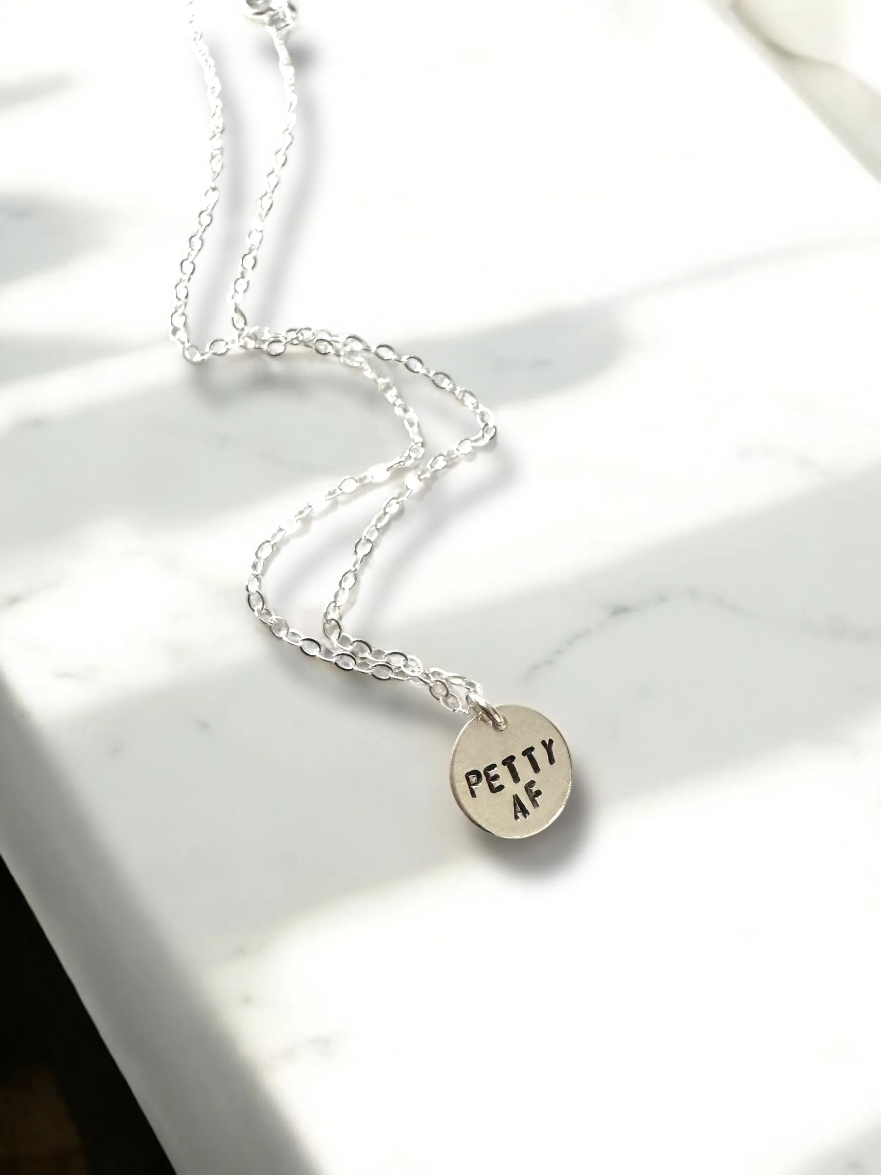 Petty AF Circle Charm Necklace