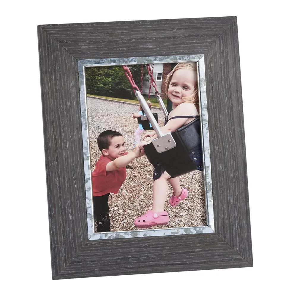Picture Frame - 5"x7" Grey Rustic Wood