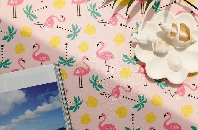 Pink Flamingo Waterproof Fabric - 59 Inches Wide - By the Yard 92770