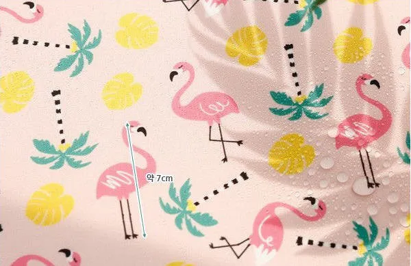 Pink Flamingo Waterproof Fabric - 59 Inches Wide - By the Yard 92770