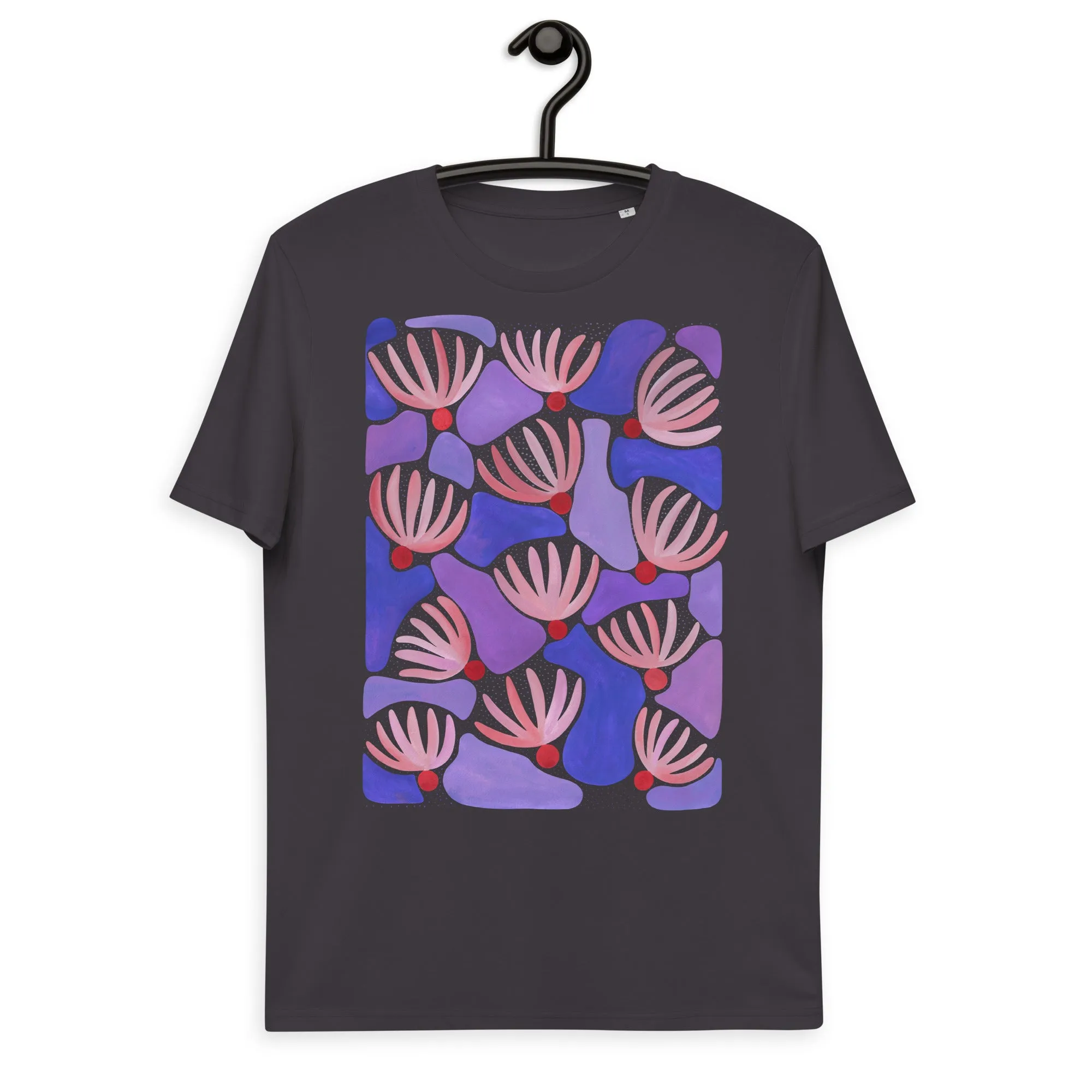 Pink Flowers - Unisex Organic Cotton T-Shirt