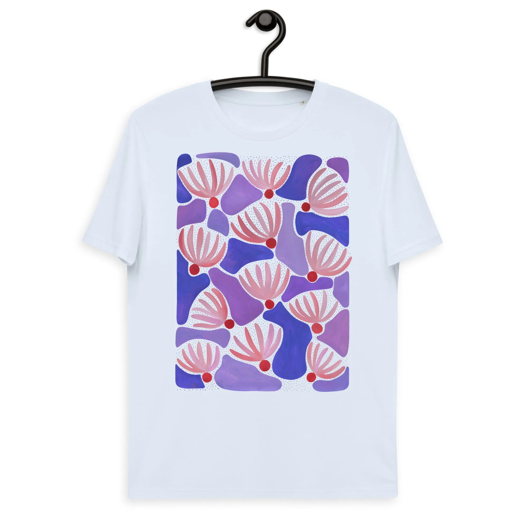 Pink Flowers - Unisex Organic Cotton T-Shirt