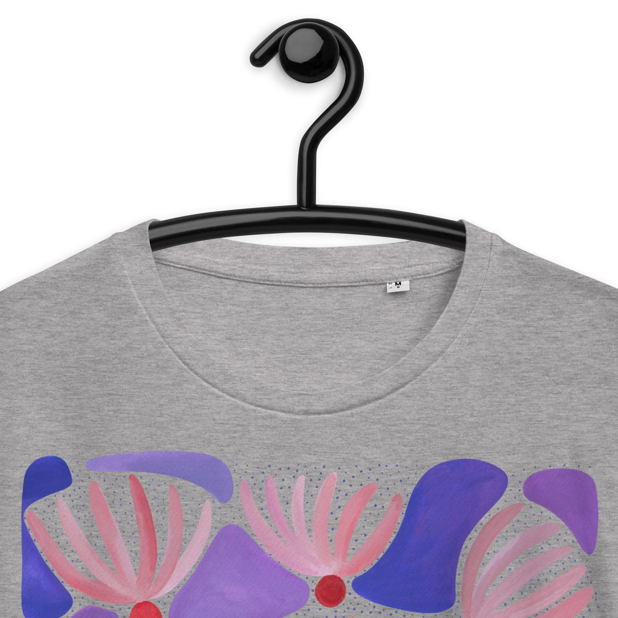 Pink Flowers - Unisex Organic Cotton T-Shirt