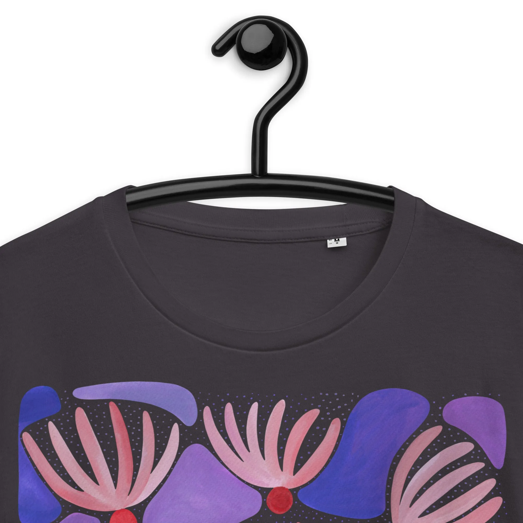Pink Flowers - Unisex Organic Cotton T-Shirt