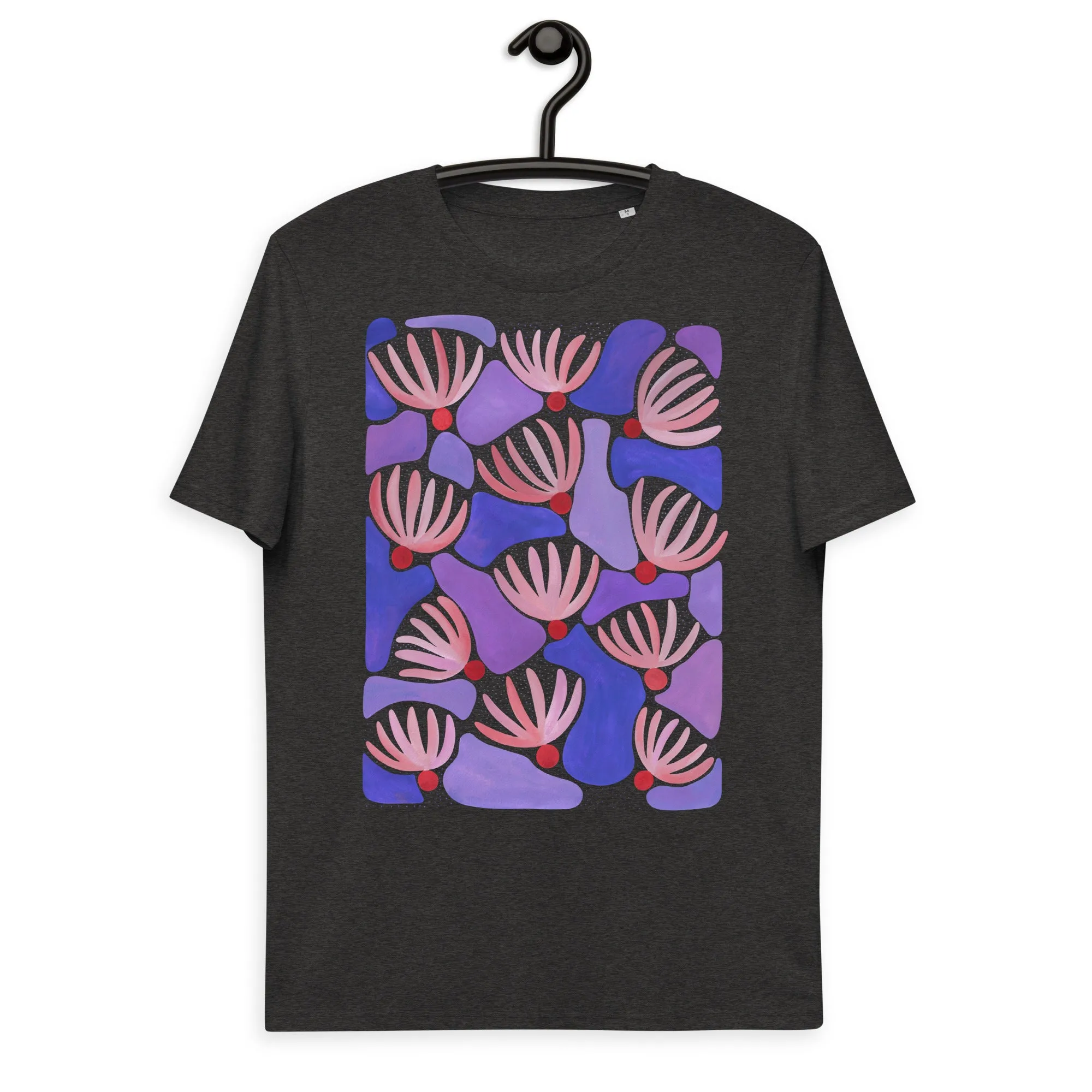 Pink Flowers - Unisex Organic Cotton T-Shirt