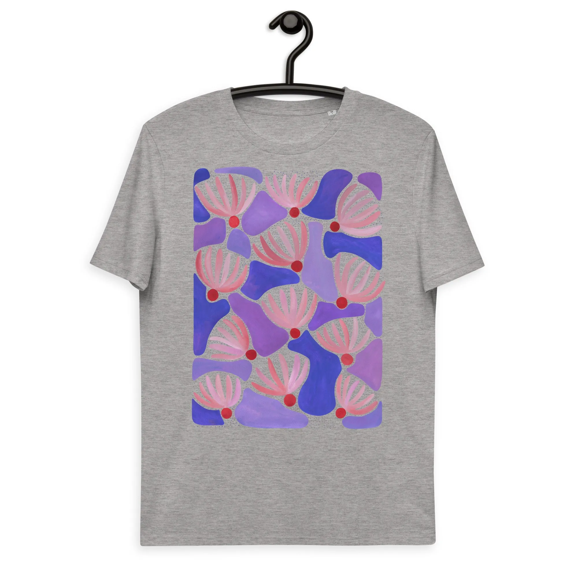 Pink Flowers - Unisex Organic Cotton T-Shirt