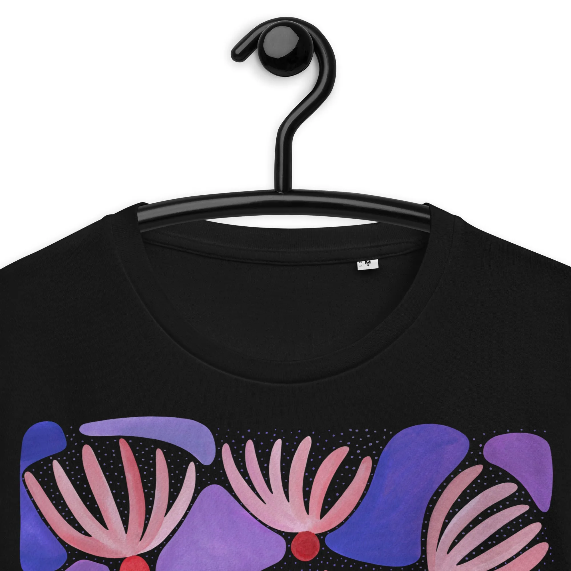 Pink Flowers - Unisex Organic Cotton T-Shirt