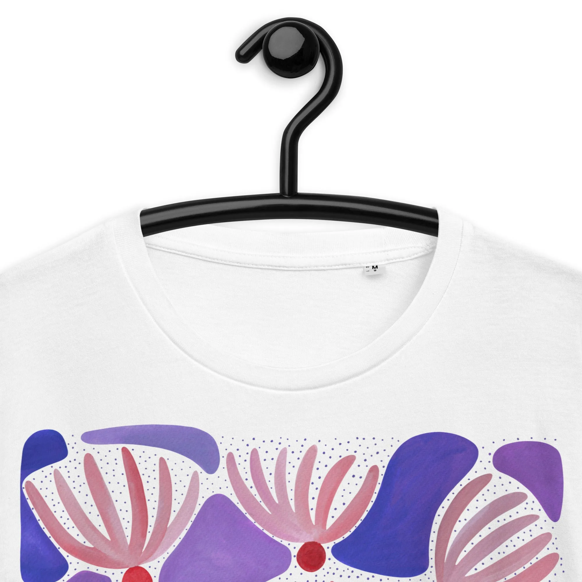 Pink Flowers - Unisex Organic Cotton T-Shirt