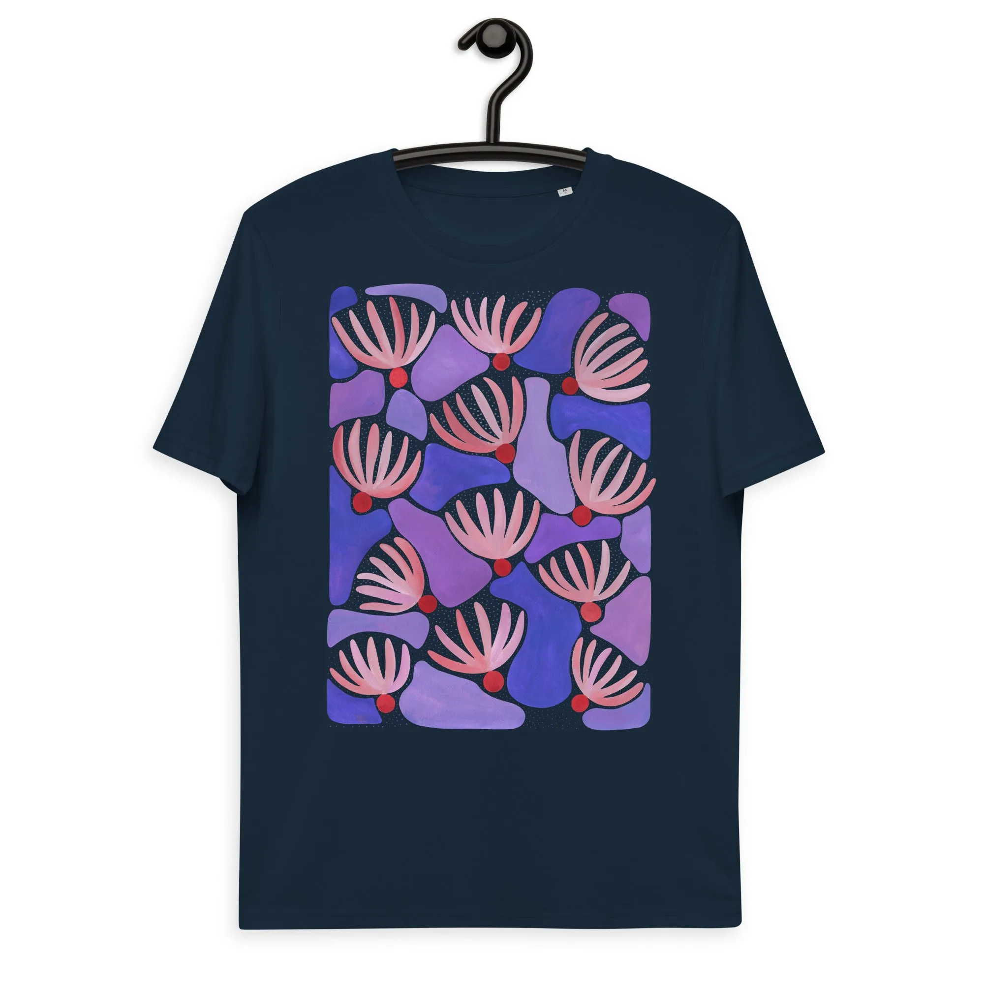 Pink Flowers - Unisex Organic Cotton T-Shirt