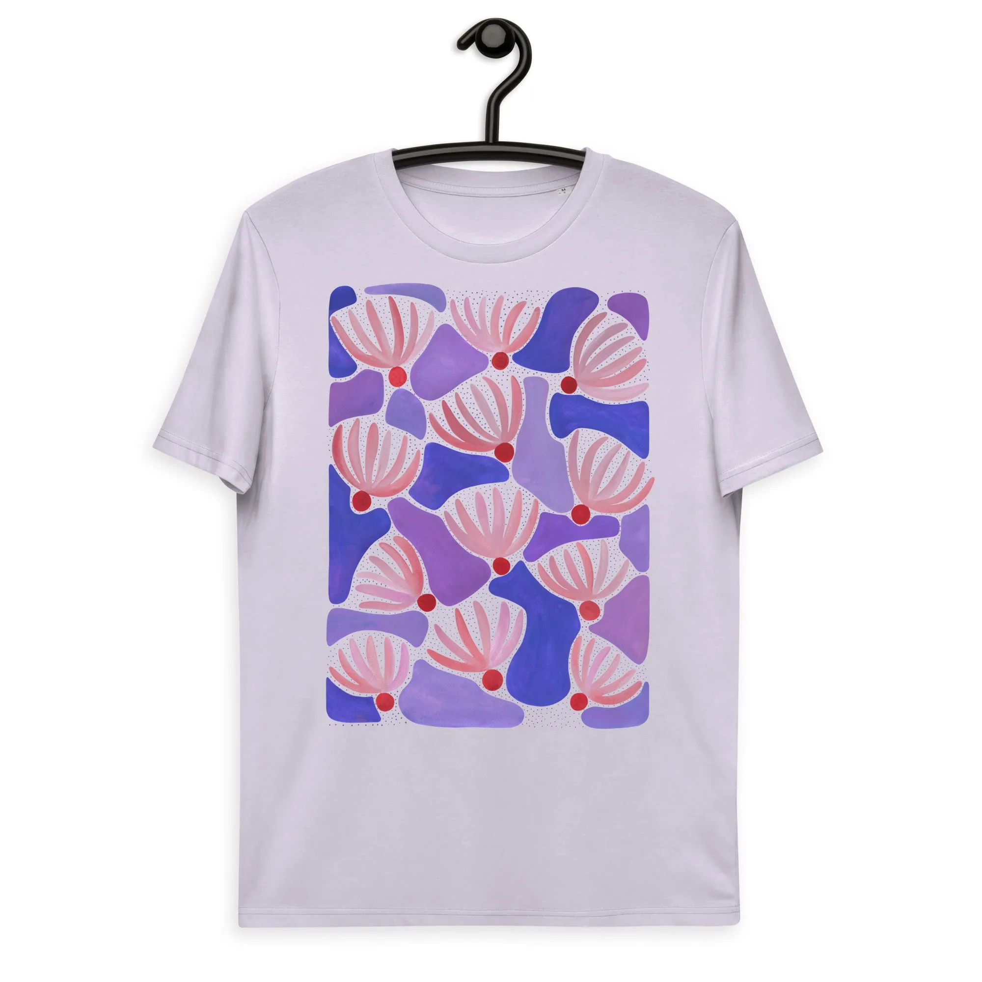 Pink Flowers - Unisex Organic Cotton T-Shirt