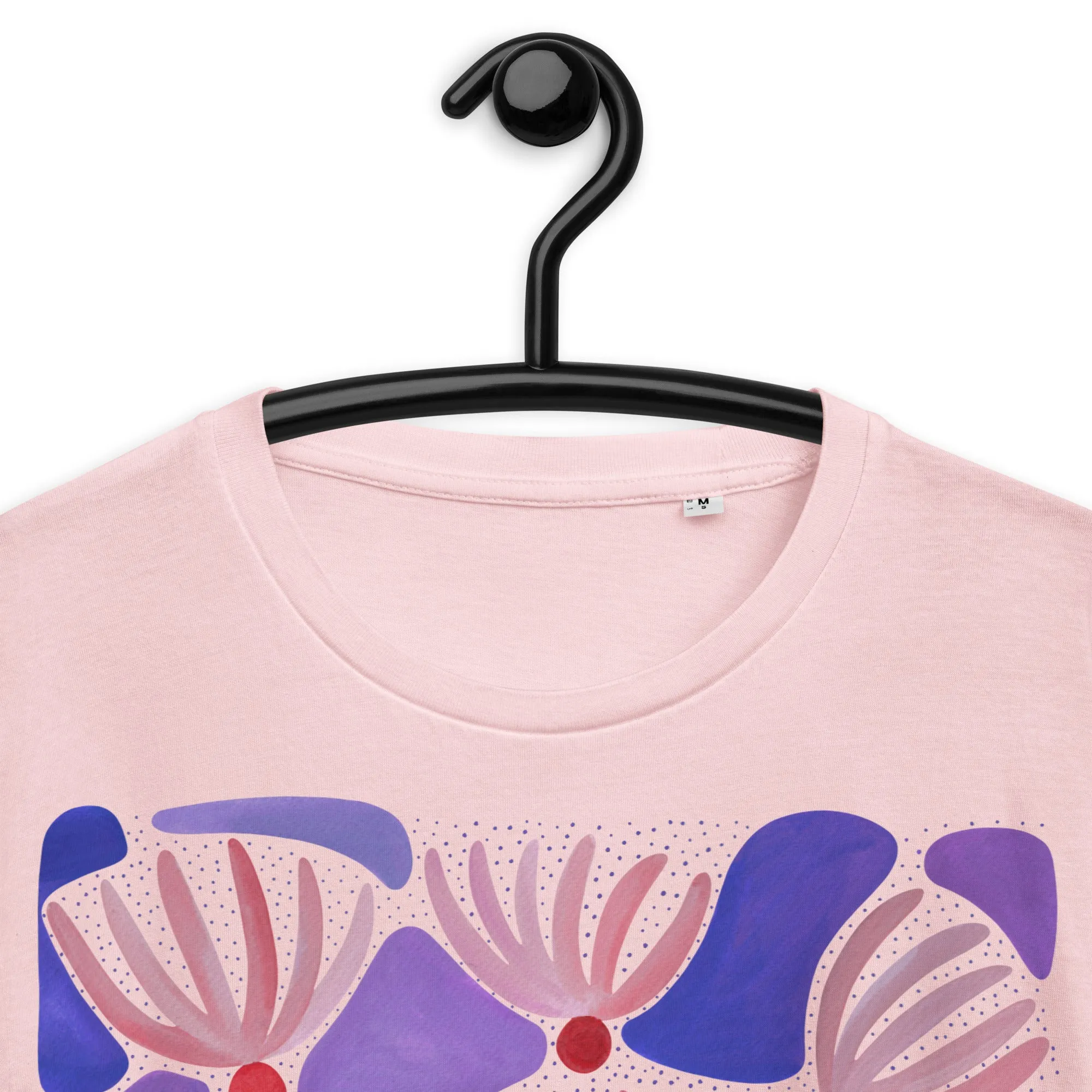 Pink Flowers - Unisex Organic Cotton T-Shirt