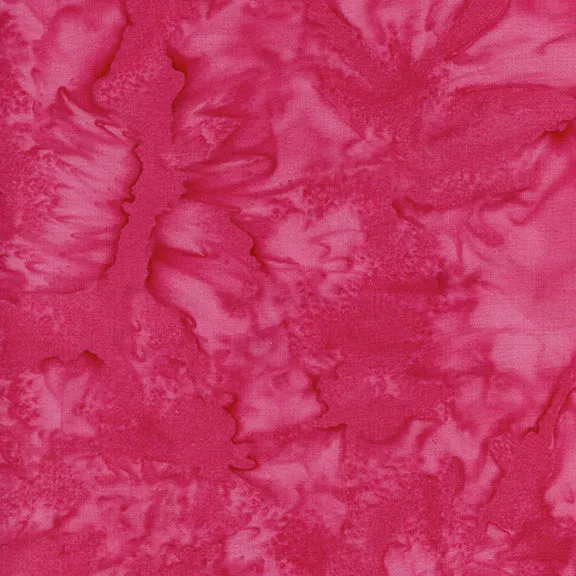Pink (Geranium) Batik by Treasures, Item No. 23002
