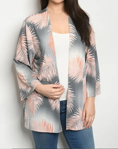 Pink Palms Kimono