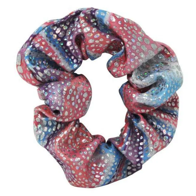 Pink Poppy Under The Sea Shimmering Scrunchie