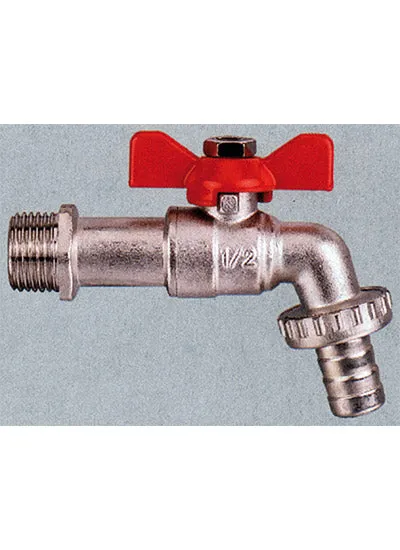 Plasson 1/4 Turn Brass Bibcock 3/4" 2100 Cp (PV2100007)
