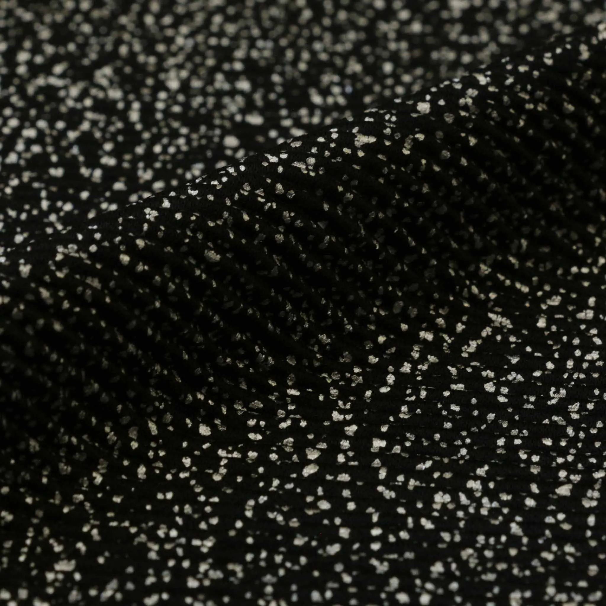 Plisse fabric - Black
