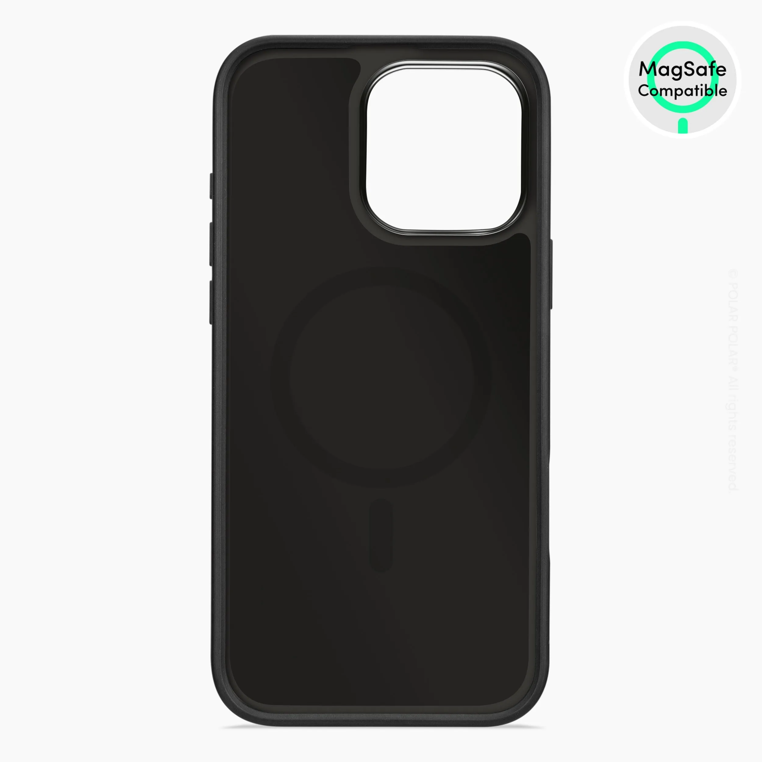 Polar Light - iPhone 16 Pro Max Frosted Black Bumper MagSafe Case