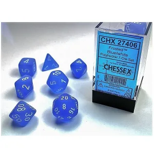 Poly 7 Set: Frosted Blue/white
