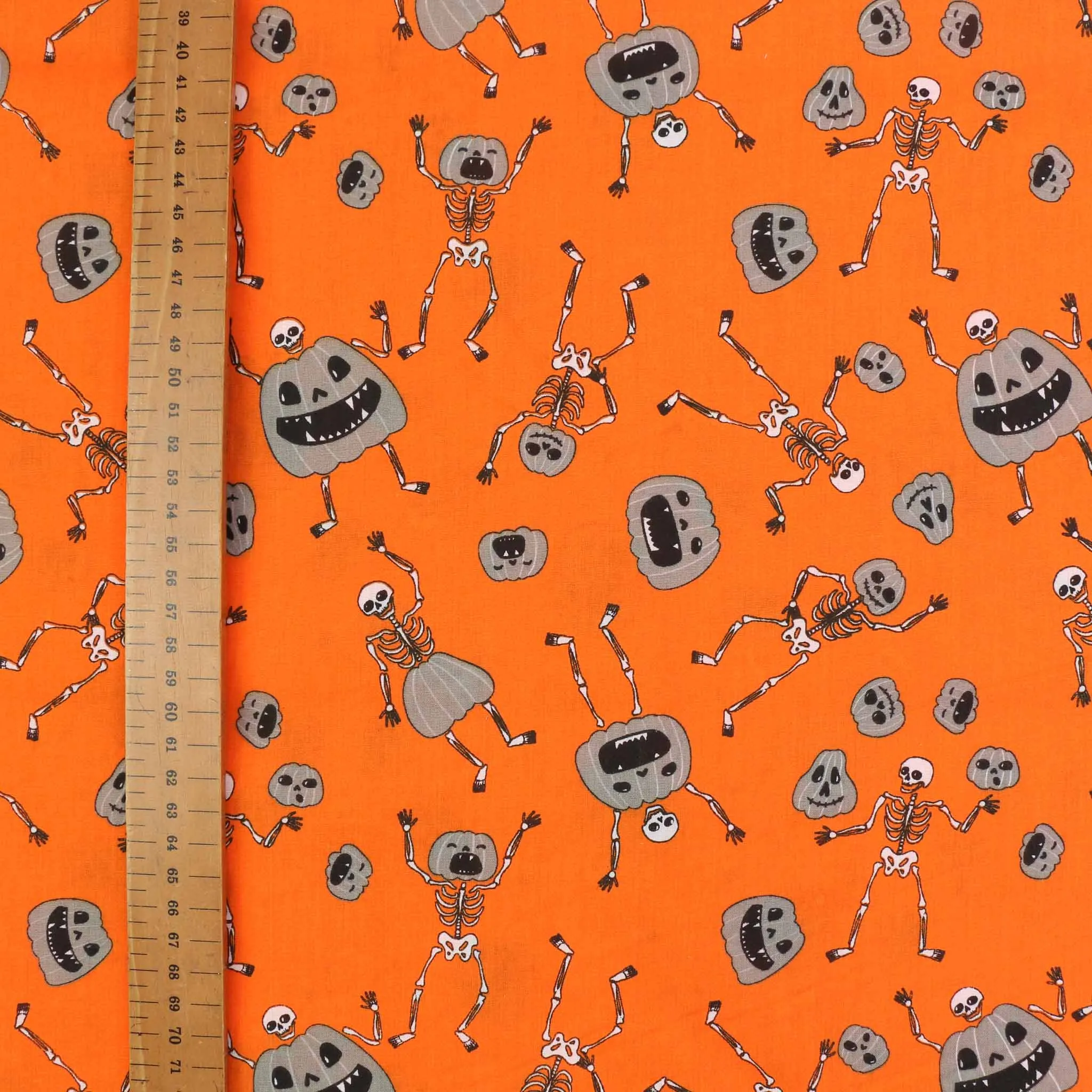 PolyCotton Poplin Fabric - Orange