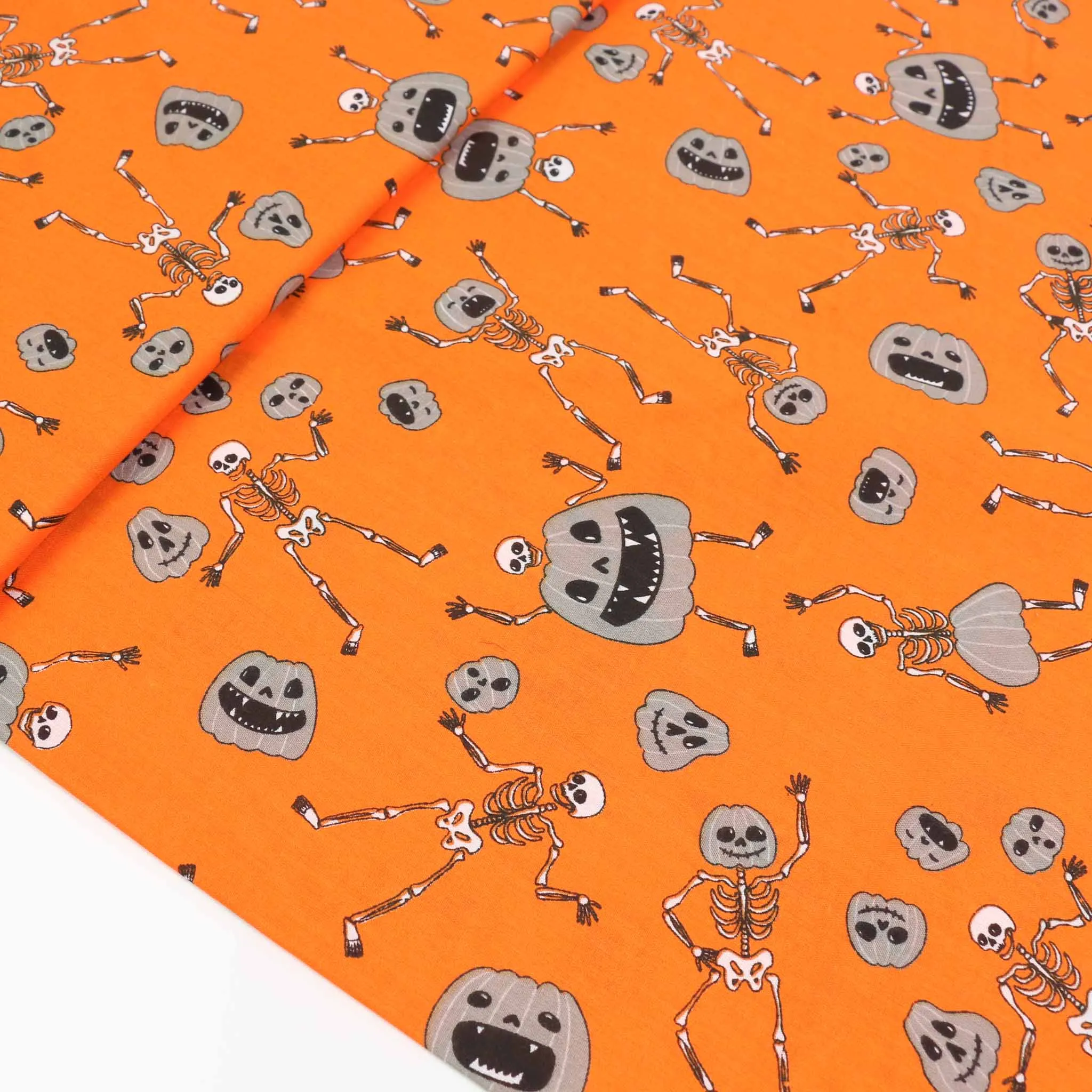 PolyCotton Poplin Fabric - Orange