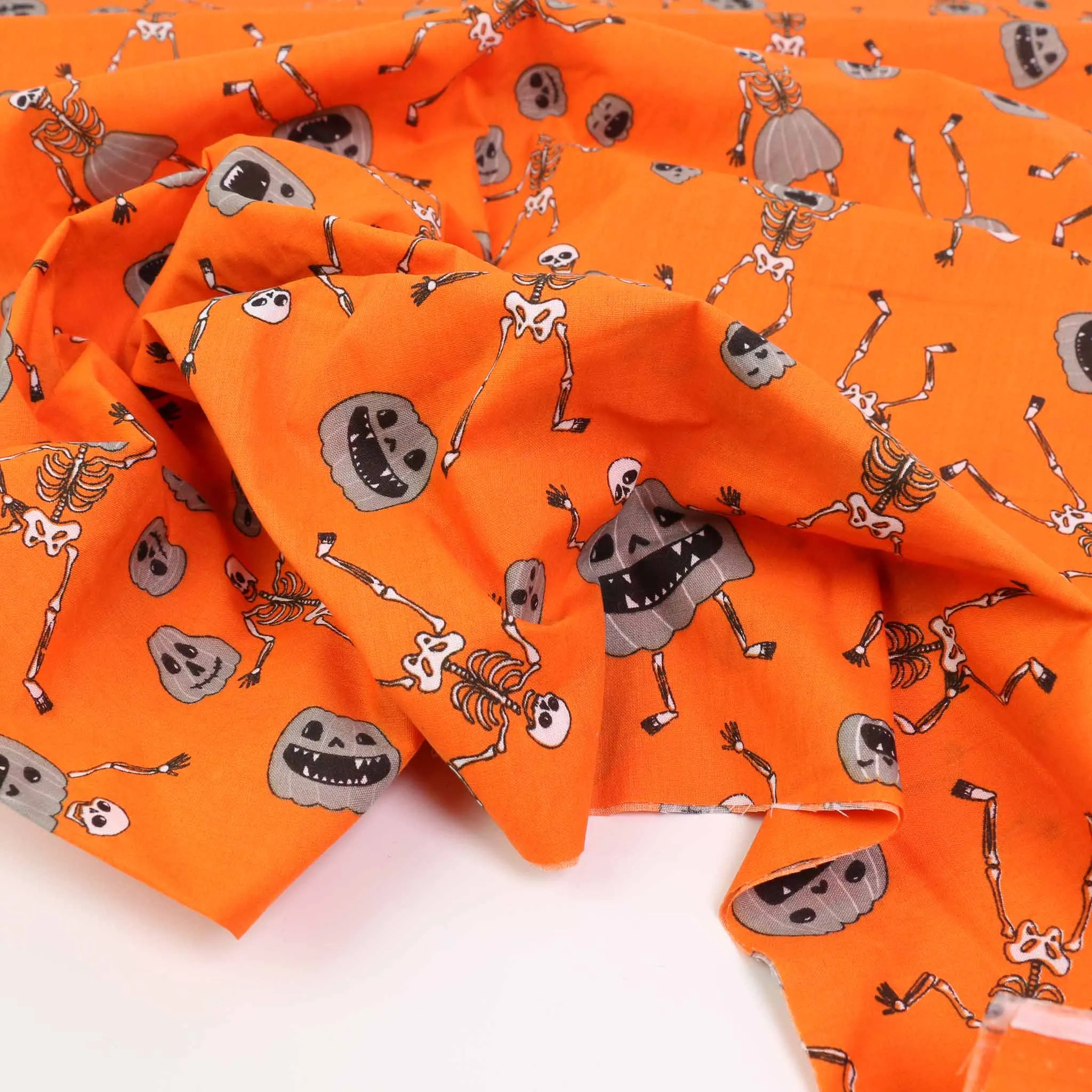 PolyCotton Poplin Fabric - Orange