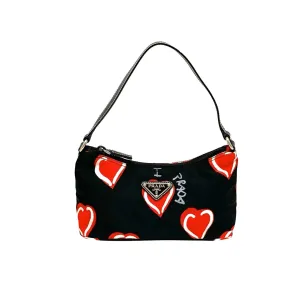 Prada Black Heart Mini Bag