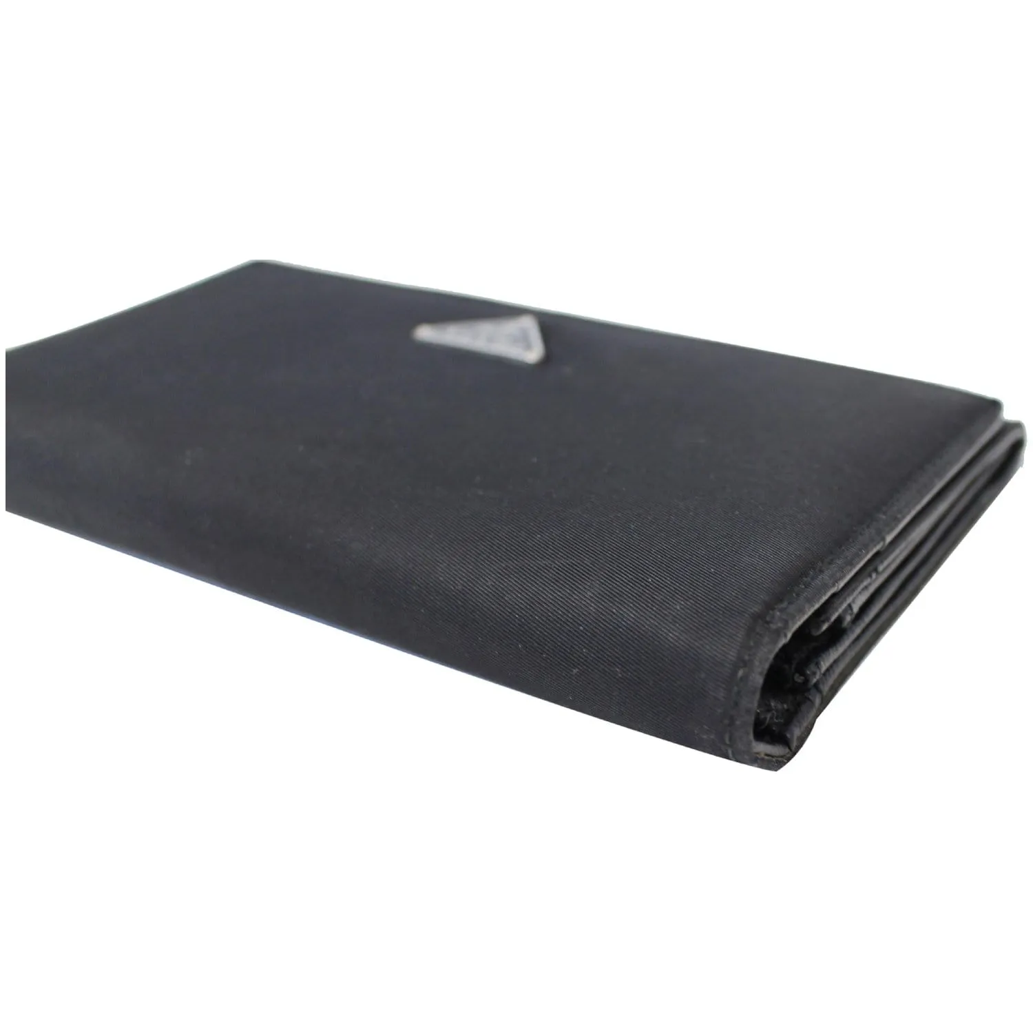 PRADA Nylon Bifold Long Wallet Black