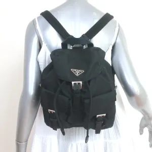 Prada Tessuto Nylon Small Backpack Black