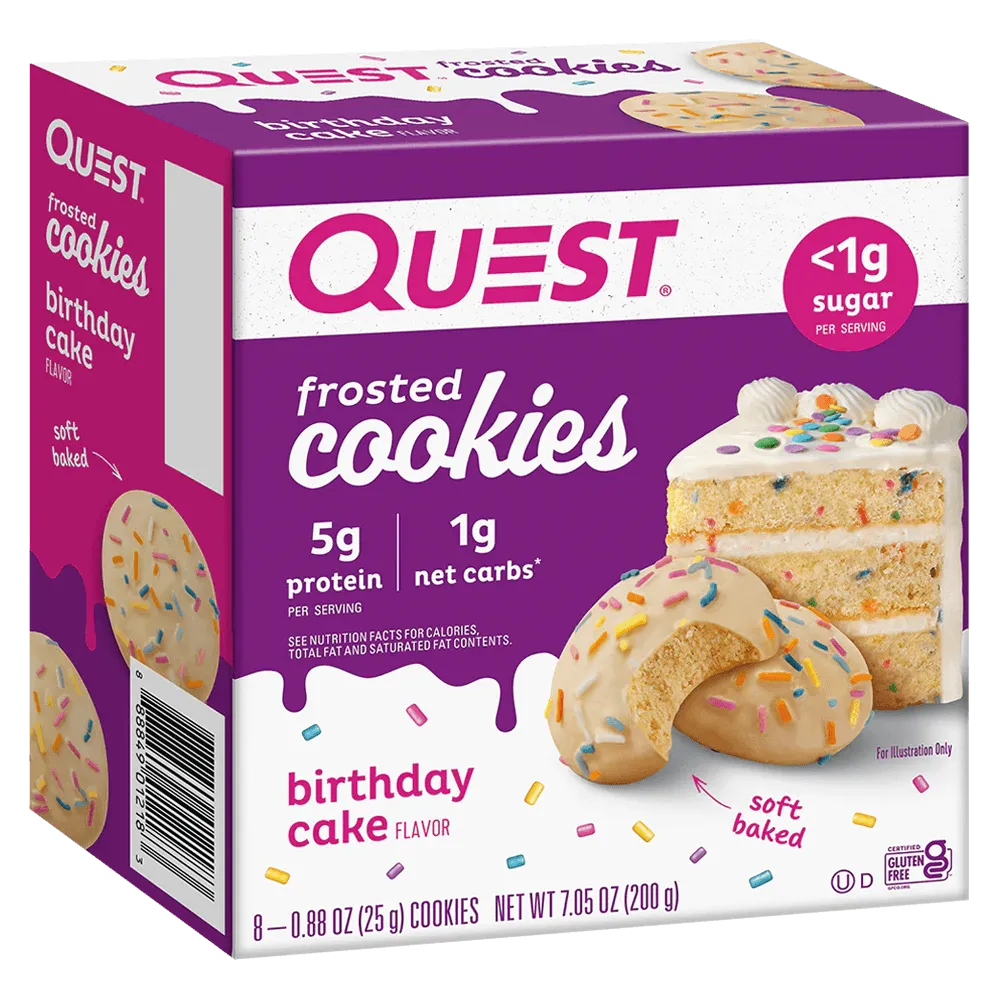 Protein Frosted Cookies Birthday Cake - 8x25g.