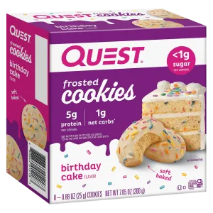 Protein Frosted Cookies Birthday Cake - 8x25g.